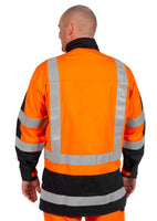 Daneunder Flame Resistant  Hi Vis Work Jacket (Back View)